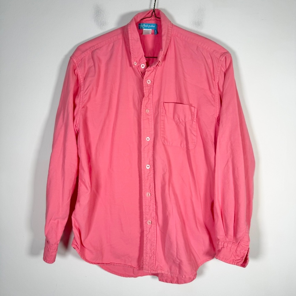 fresh produce Men’s Size Small 100% Cotton Long-Sleeve Button-Down Shirt
